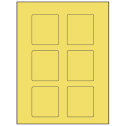 2.5" x 2.75" Pastel Yellow Rectangular Sheet Labels