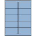 4" x 2" Pastel Blue Rectangular Sheet Labels (10-UP)