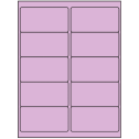 4" x 2" Pastel Purple Rectangular Sheet Labels (10-UP)