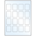 1.5" x 1.875" Crystal Clear Rectangular Sheet Labels