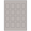 1.5" x 1.875" Gray Rectangular Sheet Labels