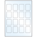 1.5" x 1.875" White Mid Gloss Rectangular Sheet Labels