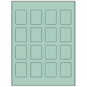1.5" x 1.875" Pastel Green Rectangular Sheet Labels