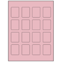 1.5" x 1.875" Pastel Pink Rectangular Sheet Labels