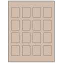 1.5" x 1.875" Pastel Tan Rectangular Sheet Labels