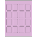 1.5" x 1.875" Pastel Purple Rectangular Sheet Labels