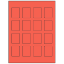 1.5" x 1.875" Red Rectangular Sheet Labels
