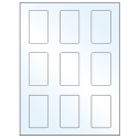 1.6562" x 2.75" Crystal Clear Rectangular Sheet Labels
