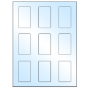 1.6562" x 2.75" White Premium High Gloss Rectangular Sheet Labels