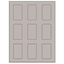 1.6562" x 2.75" Gray Rectangular Sheet Labels