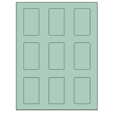1.6562" x 2.75" Pastel Green Rectangular Sheet Labels