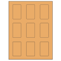 1.6562" x 2.75" Pastel Orange Rectangular Sheet Labels