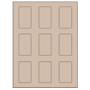 1.6562" x 2.75" Pastel Tan Rectangular Sheet Labels