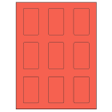 1.6562" x 2.75" Red Rectangular Sheet Labels