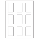1.6562" x 2.75" White Rectangular Sheet Labels