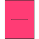 4.75" x 4.5" Fluorescent Pink Rectangular Sheet Labels