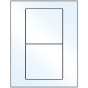 4.75" x 4.5" White Mid Gloss Rectangular Sheet Labels
