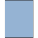 4.75" x 4.5" Pastel Blue Rectangular Sheet Labels
