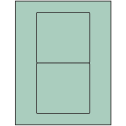 4.75" x 4.5" Pastel Green Rectangular Sheet Labels