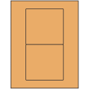 4.75" x 4.5" Pastel Orange Rectangular Sheet Labels