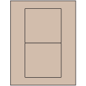 4.75" x 4.5" Pastel Tan Rectangular Sheet Labels