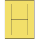 4.75" x 4.5" Pastel Yellow Rectangular Sheet Labels