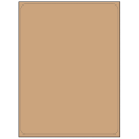 8.25" x 10.75" Brown Kraft Rectangular Sheet Labels