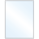 8.25" x 10.75" Crystal Clear Rectangular Sheet Labels