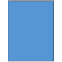 8.25" x 10.75" Fluorescent Blue Rectangular Sheet Labels