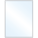 8.25" x 10.75" White Mid Gloss Rectangular Sheet Labels