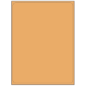 8.25" x 10.75" Pastel Orange Rectangular Sheet Labels