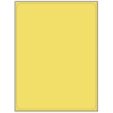 8.25" x 10.75" Pastel Yellow Rectangular Sheet Labels
