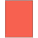 8.25" x 10.75" Red Rectangular Sheet Labels