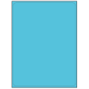 8.25" x 10.75" Turquoise Rectangular Sheet Labels