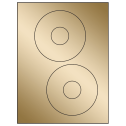 4.65" Gold Foil Circular Sheet Labels
