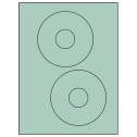 4.65" Pastel Green Circular Sheet Labels
