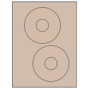 4.65" Pastel Tan Circular Sheet Labels