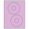 4.65" Pastel Purple Circular Sheet Labels