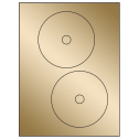4.65" Gold Foil Circular Sheet Labels