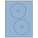 4.65" Pastel Blue Circular Sheet Labels