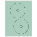 4.65" Pastel Green Circular Sheet Labels