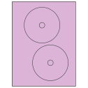 4.65" Pastel Purple Circular Sheet Labels
