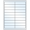 4" x 1" Crystal Clear Rectangular Sheet Labels