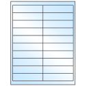 4" x 1" White Premium High Gloss Rectangular Sheet Labels