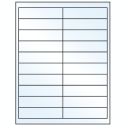 4" x 1" White Mid Gloss Rectangular Sheet Labels