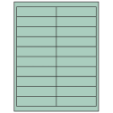 4" x 1" Pastel Green Rectangular Sheet Labels