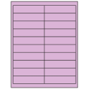 4" x 1" Pastel Purple Rectangular Sheet Labels