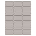2.625" x 0.75" Gray Rectangular Sheet Labels