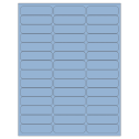 2.625" x 0.75" Pastel Blue Rectangular Sheet Labels