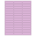2.625" x 0.75" Pastel Purple Rectangular Sheet Labels